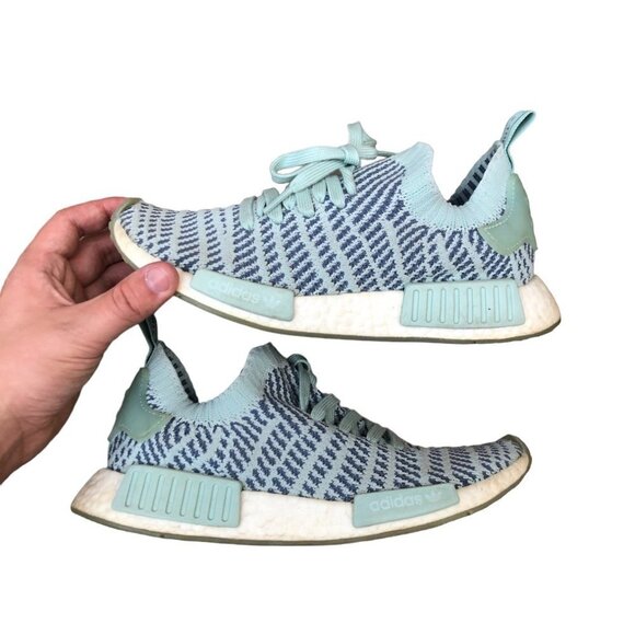2018 Adidas NMD R1 STLT Ash Green Size 8 - Picture 1 of 14
